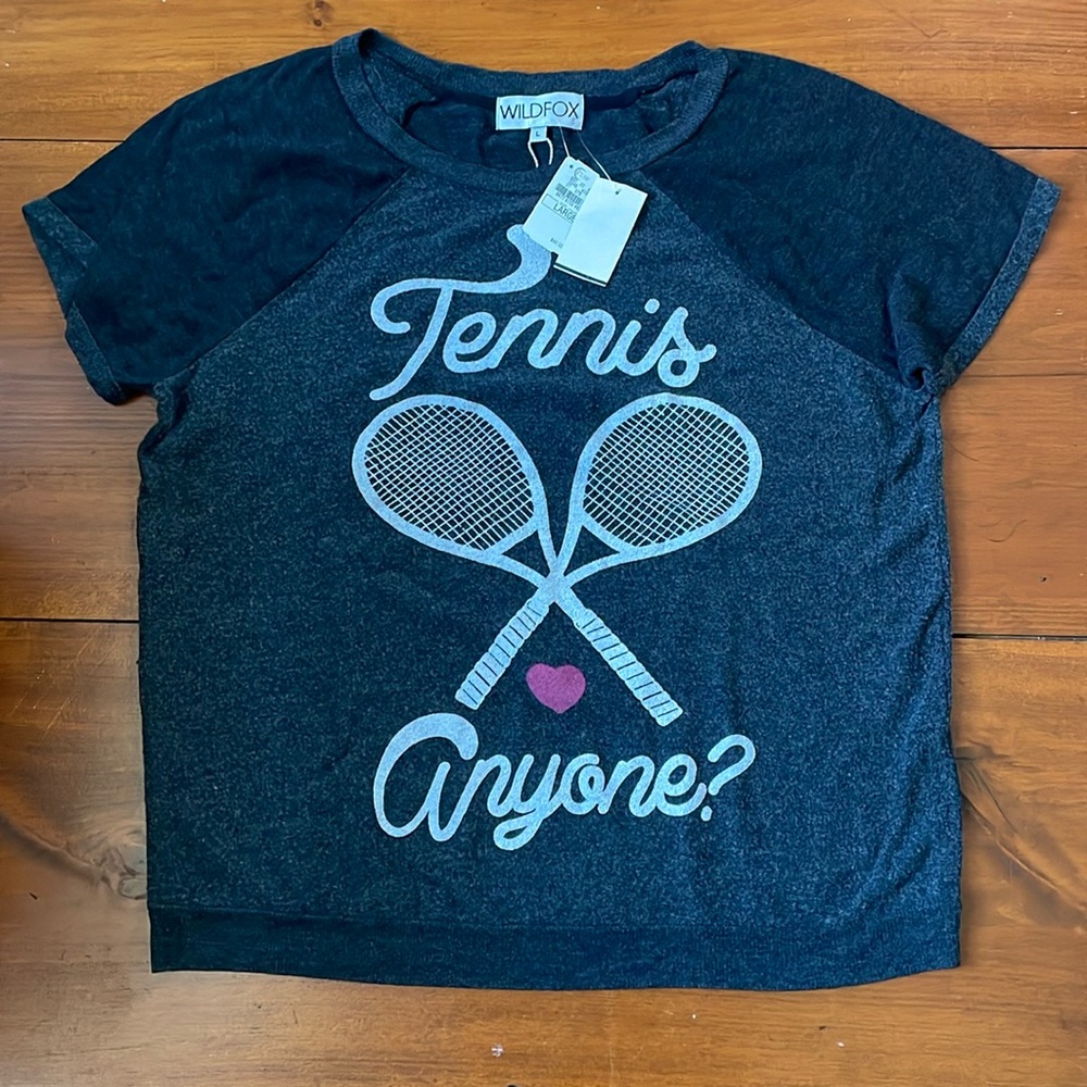 Tennis Anyone? Wildfox sweatshirt tee NWT